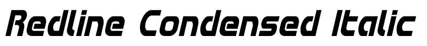 Preview Redline Condensed Italic