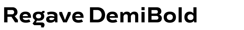 Preview Regave DemiBold