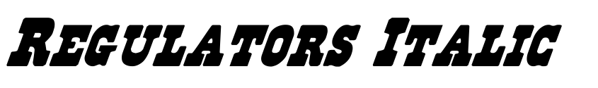 Preview Regulators Italic