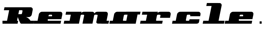Font Remarcle Right by Tup Wanders