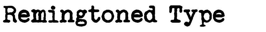 Preview Remingtoned Type