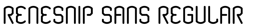 Preview Renesnip Sans Regular