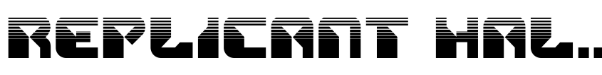 Font Replicant Halftone by Daniel Zadorozny