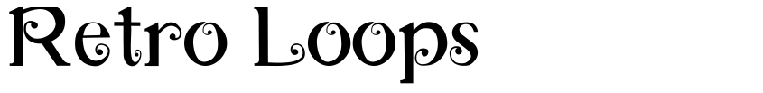Font Retro Loops by Unknown