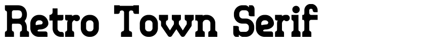 Preview Retro Town Serif