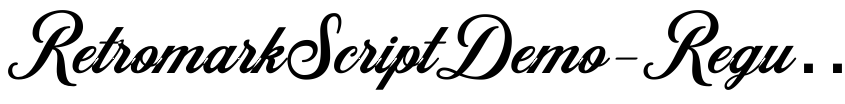 Preview RetromarkScriptDemo-Regular