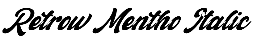 Preview Retrow Mentho Italic