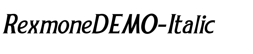Preview RexmoneDEMO-Italic