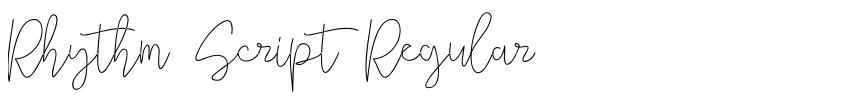 Preview Rhythm Script Regular