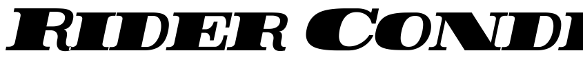 Preview Rider Condensed ExtraBlack Italic