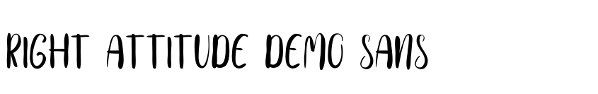 Preview Right Attitude Demo Sans