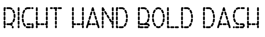 Preview Right Hand Bold Dash