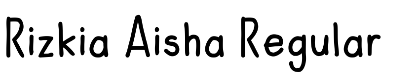 Preview Rizkia Aisha Regular