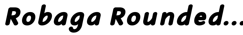 Preview Robaga Rounded Black Italic