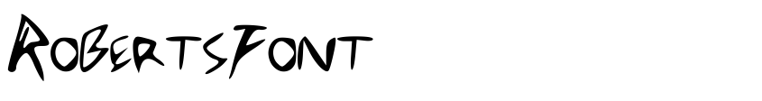 Preview RobertsFont