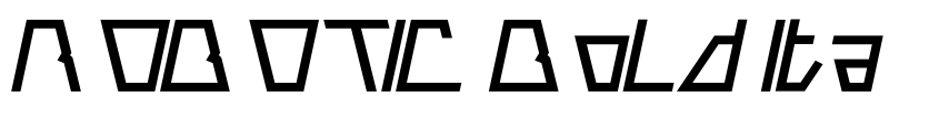 Preview ROBOTIC Bold Italic