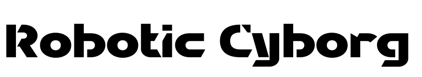 Font Robotic Cyborg by Unknown