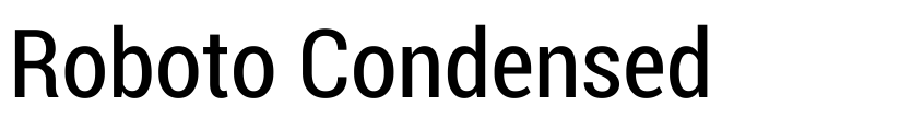 Preview Roboto Condensed