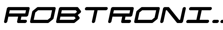 Preview Robtronika Italic