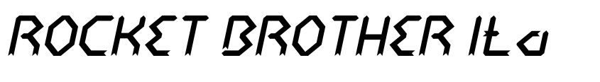 Preview ROCKET BROTHER Italic