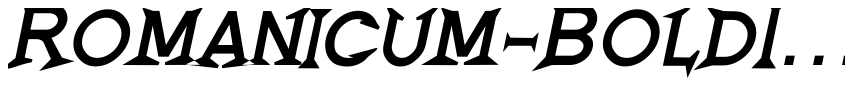 Preview Romanicum-BoldItalic