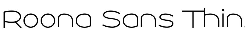 Preview Roona Sans Thin PERSONAL