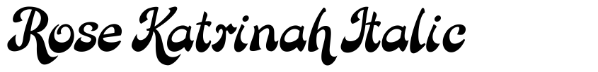 Preview Rose Katrinah Italic