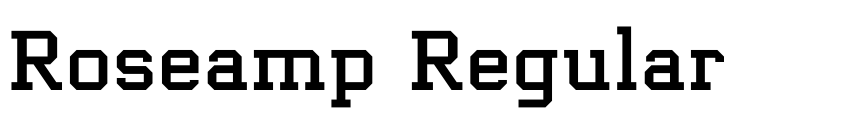 Font Roseamp Regular by GOICHA