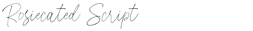 Preview Rosiecated Script