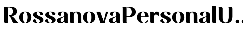 Preview RossanovaPersonalUse-Bold