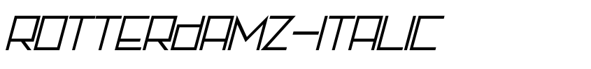 Font Rotterdamz-Italic by Patrick 'Tez One' Bloom