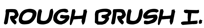 Preview Rough Brush Italic