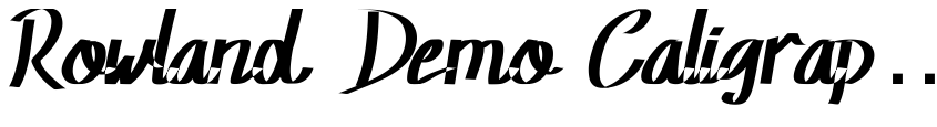 Font Rowland Demo Caligraphy by Muhammad Deyan S & Muhamad Nouval fr
