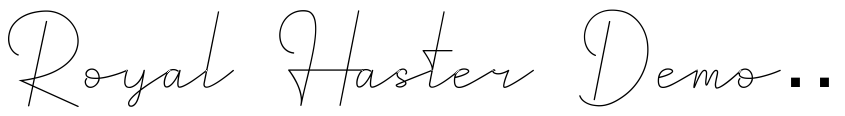 Preview Royal Haster Demo Monoline