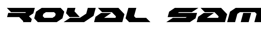 Preview Royal Samurai Expanded Italic