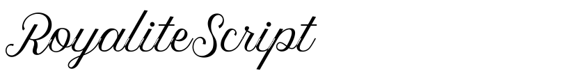 Font RoyaliteScript by Sarid Ezra