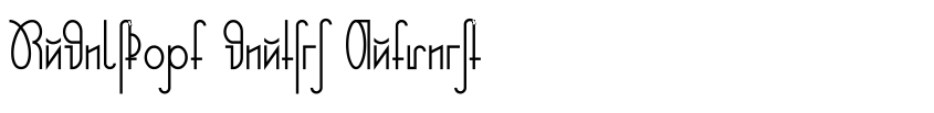 Font Rudelskopf deutsch Aufrecht by Peter Wiegel