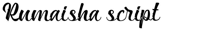 Preview Rumaisha script