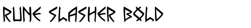 Písmo Rune Slasher Bold od Daniel Zadorozny