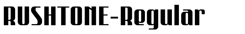 Preview RUSHTONE-Regular