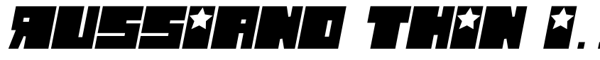 Preview Russiano Thin Italic