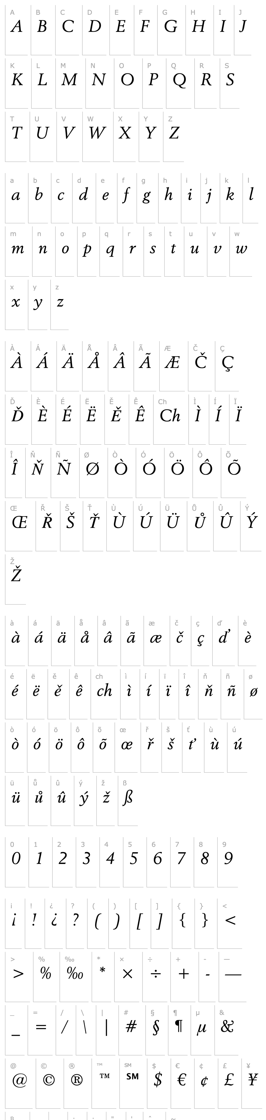 Overview Revival 565 Italic BT