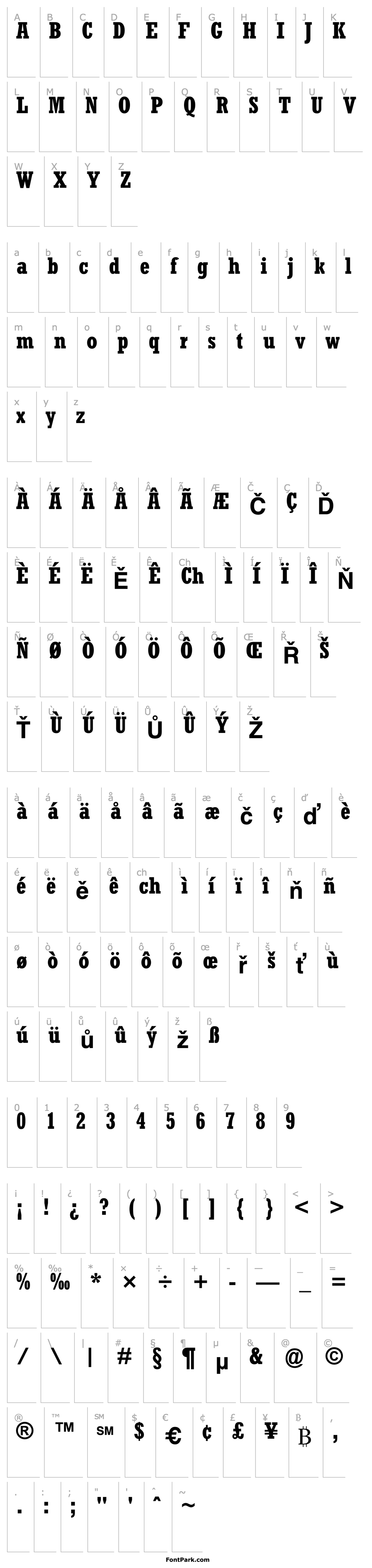 Overview Rockwell-Condensed Bold