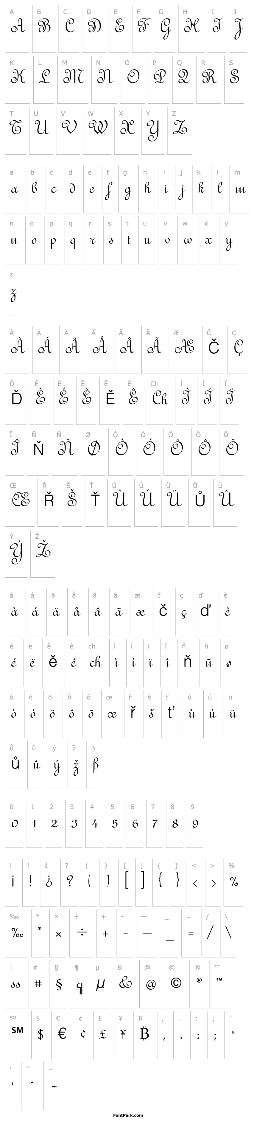 Overview RedondaFancyITC