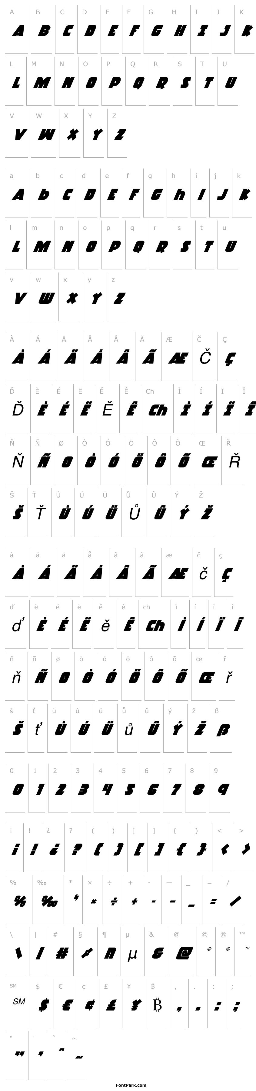 Overview Racket Squad Super-Italic