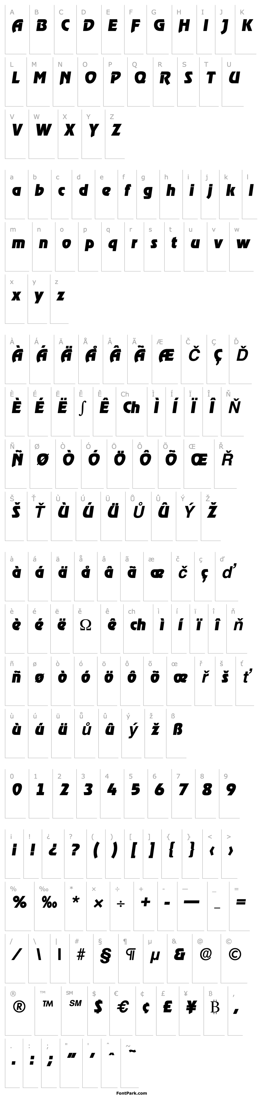 Přehled Ragtime-Serial-Heavy-RegularItalic