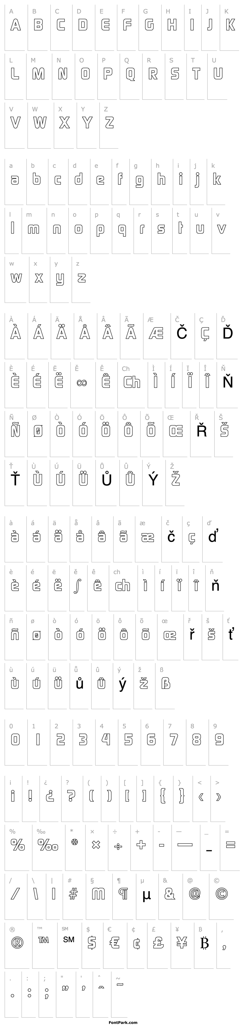 Overview RandyBeckerOutline-ExtraBold-Regular