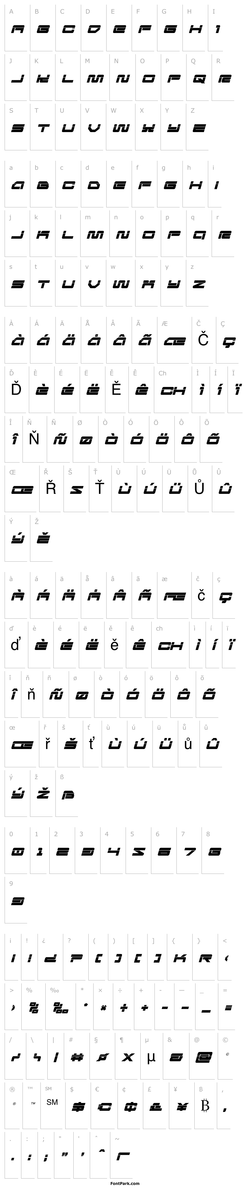 Přehled Ranger Force Laser Italic