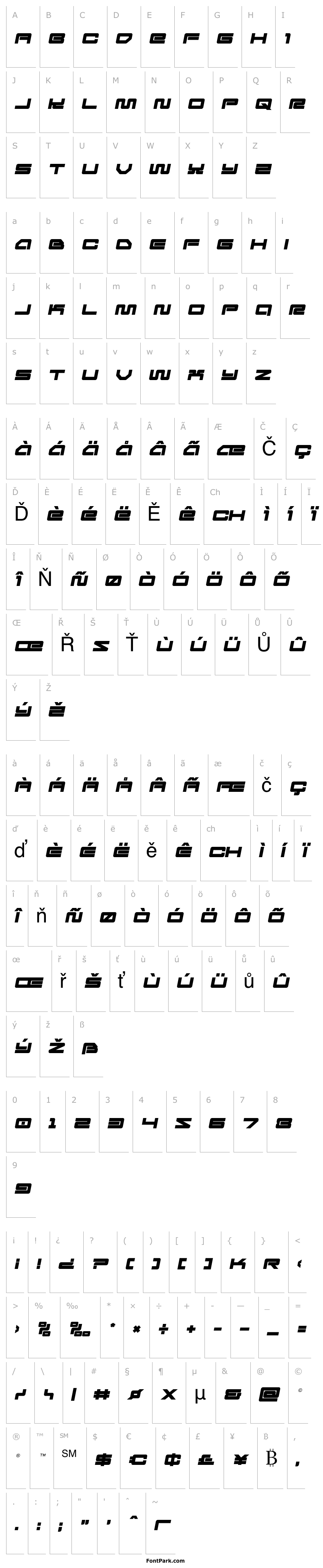 Overview Ranger Force Semi-Italic