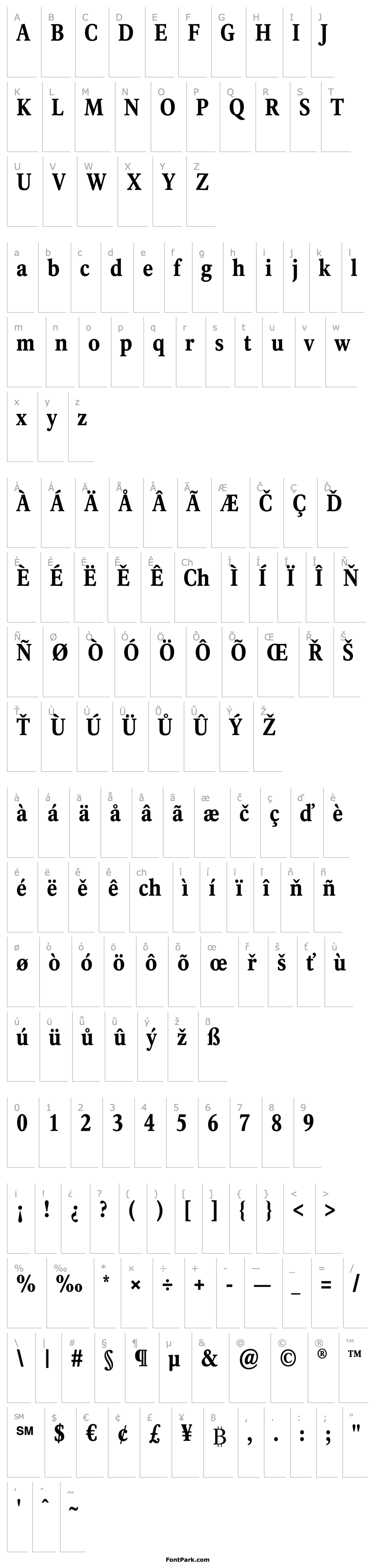 Overview Rawlinson Condensed Heavy